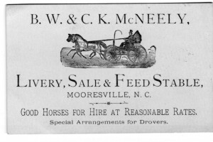 McNeely Livery Advertisement